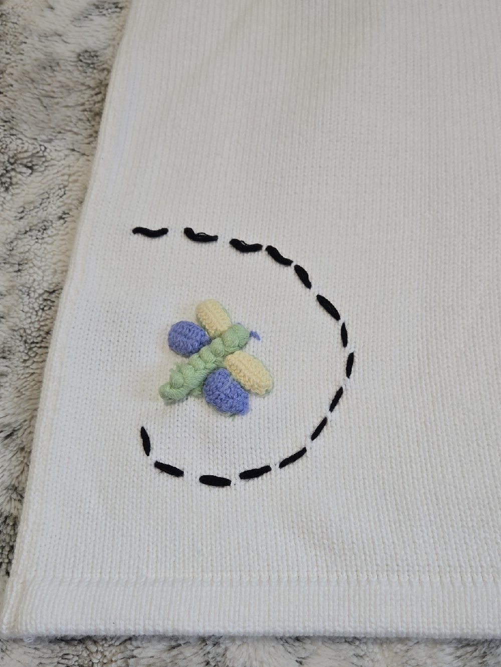 Vintage Embroidered Flower & Insect Cardigan - Picture 4 of 9